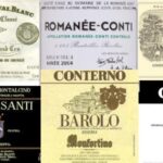 Collage etichette Chateu Lafite Rothschild Paullac France