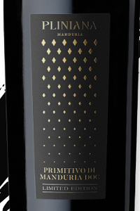 Primitivo di Manduria Pliniana limited edition 2021 Cantine Pliniana