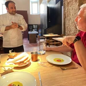 Orvieto restaurant choir, chef Ronald Bukri and Luciano Lombardi Vignadelmar