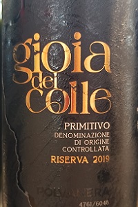 Gioia del Colle Primitivo Riserva 2019 Polvanera