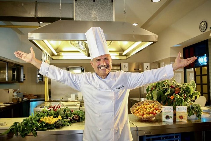 Peppe Zullo in cucina