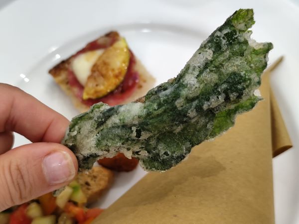 Ristorante Peppe Zullo, la salvia fritta