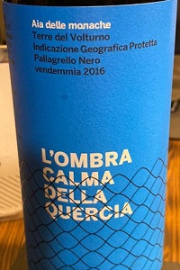 Terre del Volturno Pallagrello Nero L’Ombra Calma della Quercia 2020 Aia delle Monache