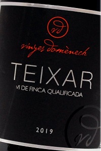 DO Montsant Teixar 2019 Cantina Vinyes Domènech